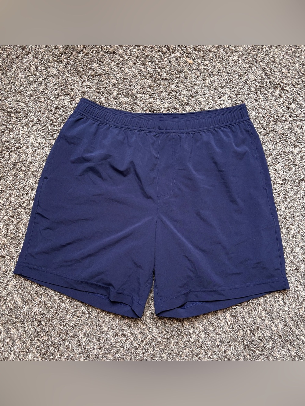 Chubbies 7" Athlounger Compression Lined Shorts M The Resort Runners Navy Beach